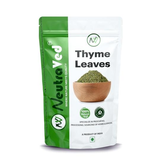 

NeutraVed Thyme Leaves | Use For Thyme Herb Seasoning & Herbal Tea | Dried Ground Like Fresh - 70g