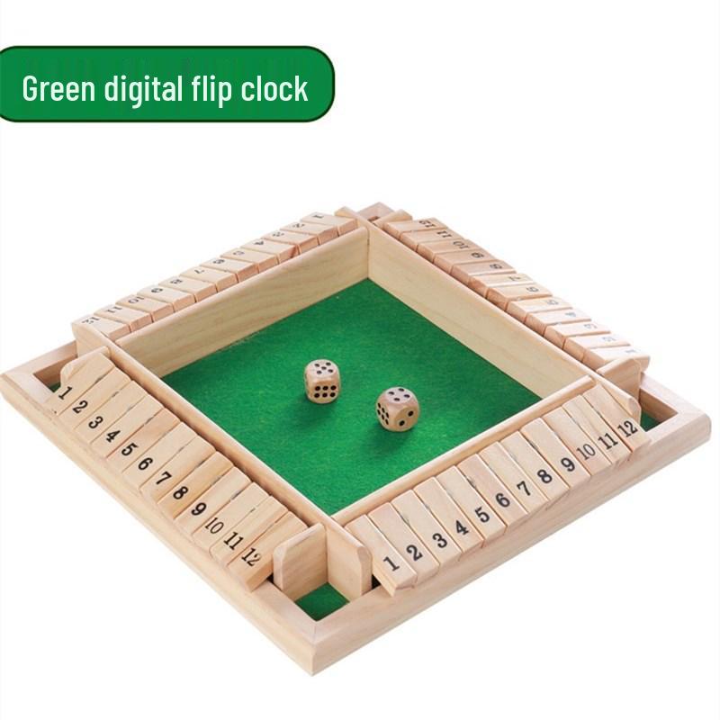 

Математическая игра с четырехсторонними карточками: Цифры 1-12 для детей и родителей - Набор для сложения, вычитания, умножения и деления зелёный