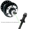 Bikes Repair Tool Accessory for Mountain Bike Bicycles Solid Axles Bicycles Front Rear Wheel Axles Bikes Wheel Hub Axles
