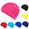 כובעי שחייה מבד כובעי שחייה מבד ניילון שומרים על תסרוקת ללא שינוי, כובעי רחצה מכווצים שיער ארוך שיער קצר כובעי שחייה