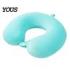 Memory Foam Cushion Travel Neck Pillow, U Shaped Headrest for Airplane Removable Velvet Pillow Cover Car, Soft Support Office Nap, Washable