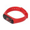 Mini Children Electronic Watch Red LED Simple Student Sports Electronic Watch with Silicone Watch Band Red