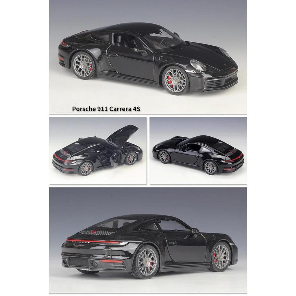 WELLY 1/24 Porsche 911 Carrera 4S Alloy Car Model Diecasts & Toy Vehicles Collect Car Toy Boy Birthday Gifts