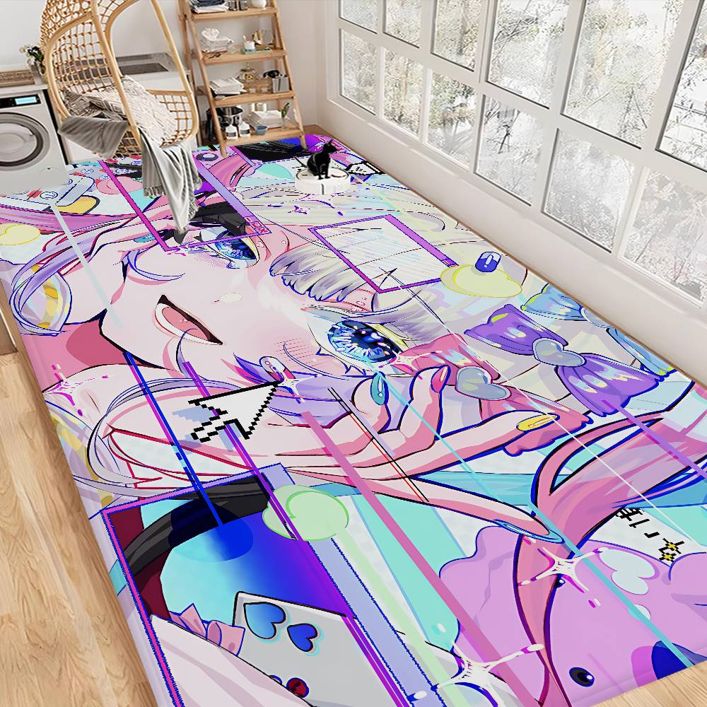 NEEDY GIRL OVERDOSE Floor Mat Kids Room Bedroom Decoration Balcony Anti-Slip Doormat Living Room Welcome Rug