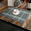 Prostírání na stůl Plaid Print Table Mat Omyvatelná tepelně odolná prostírání odolná vůči teplu