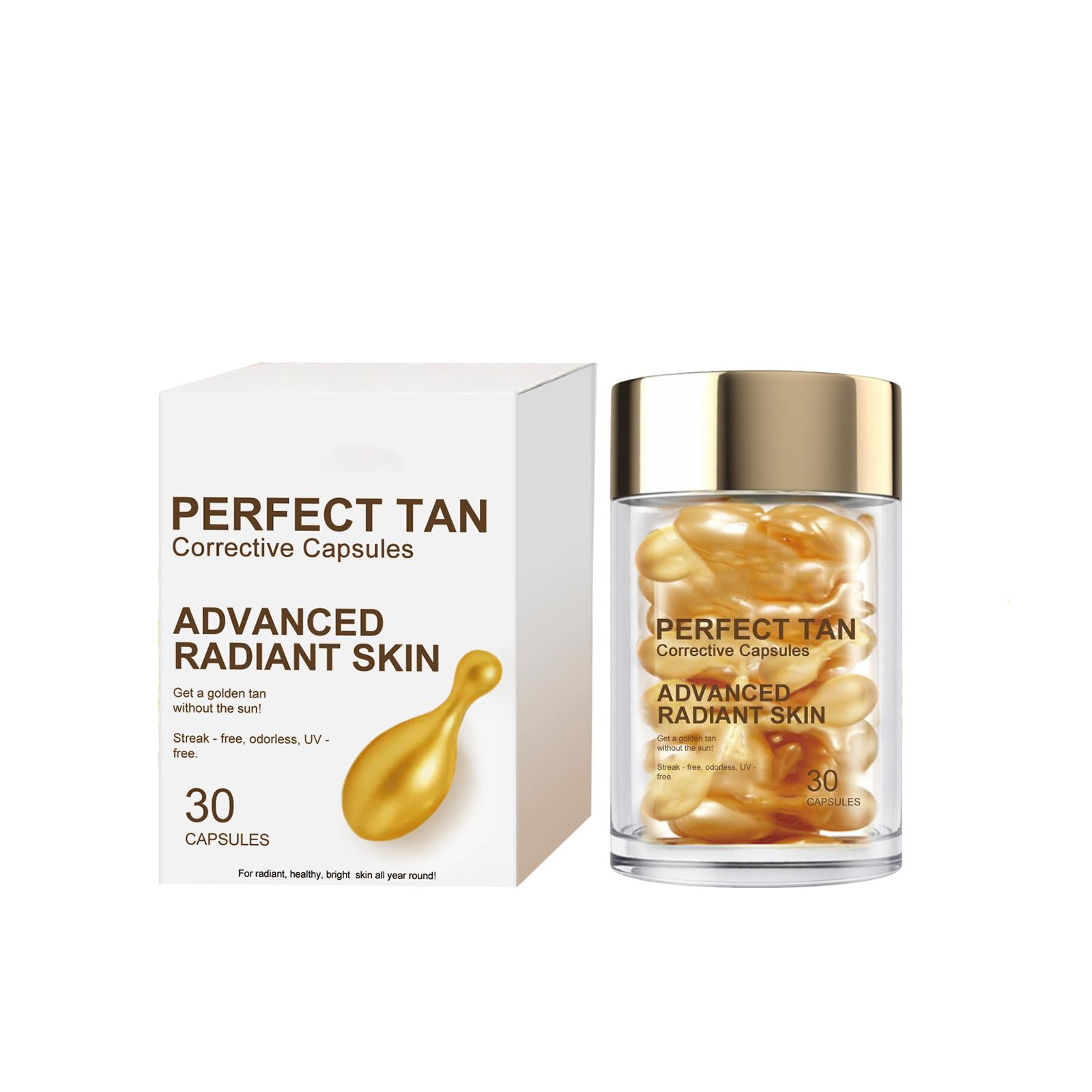 

Tanning Correction Capsules Sunless Natural Bronzes Corrects Skin Tone Revitalizes And Nourishes Skin 1.8ml*30pc One Size