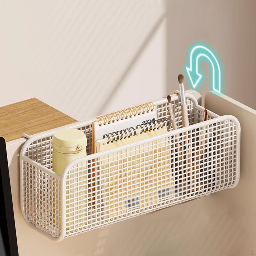 Hanging Storage Basket Bunk Bed Organizer Bedside Shelf Rails Office for Kids Adults Metal Multi