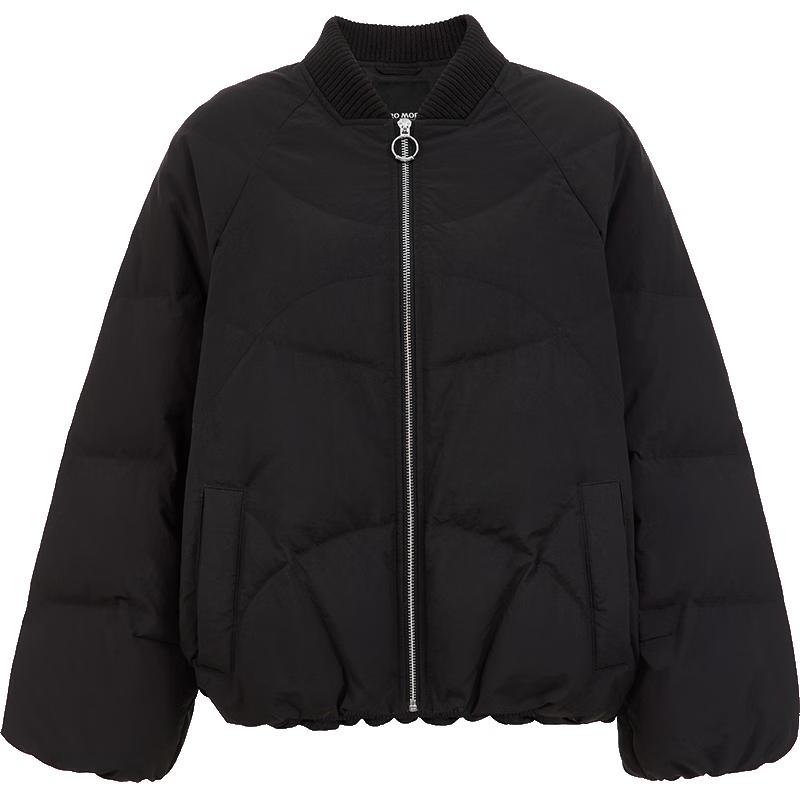 

VEROMODA 2025 Winter Short Ribbed Collar Loose-Fit 90% White Duck Down Jacket S