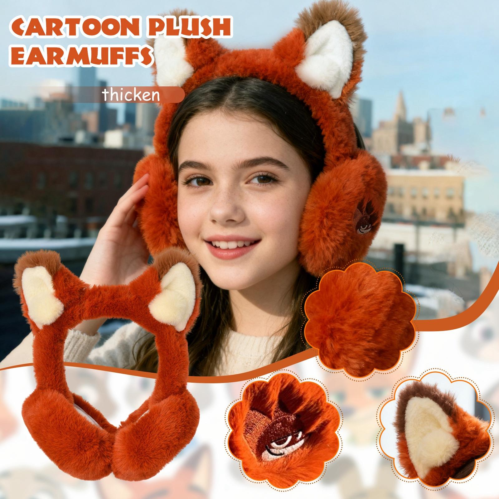 

Меховые наушники Плюшевые наушники Наушники с животными Мультяшные наушники One Size