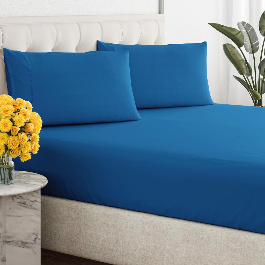 Simple Solid Color Pattern Mattress Three-Piece Digital Printing Mattress Bedding Set Adult Children