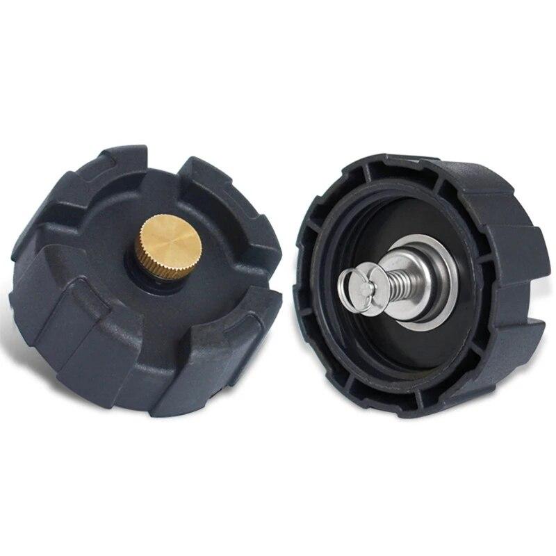 Q9QD Boat Fuel Oil Tank Cap Cover Screw In Assembly Replacement forYamaha 12L 24L Outboard Engine Parts