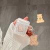 Cartoon Bear for AirPods 1 Generation Square Apple New Third Generation 1Pro Earphone Case Matte Soft Case