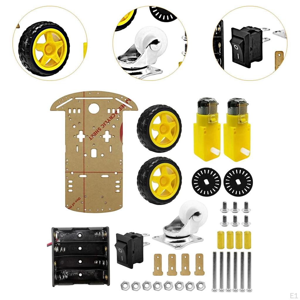 Smart Car Kit Electric Toy Spare Parts Acrylic Fine Performance Programming
