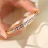 Women's Starry Sky Titanium Steel Bracelet: Fashionable, Simple, Diamond-Studded Nail Bangle, High-End Versatile Jewelry