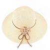 Holiday straw hat female travel small fresh big eaves beach sun protection cool hat seaside sun hat shading basin hat