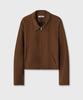 Toff Line Crop Jacket (Brown)