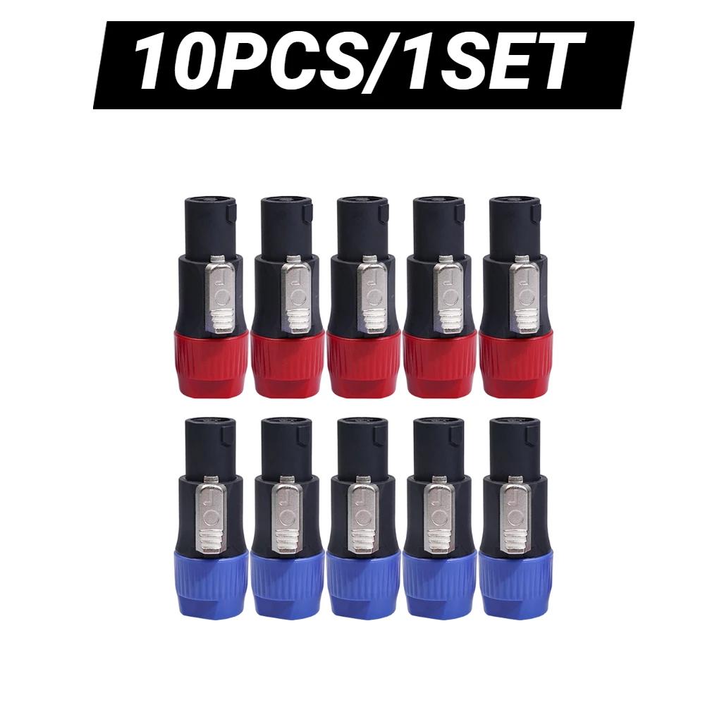 

20/10 шт. разъемы для динамиков 4-полюсные 4-контактные штекерные аудиокабели адаптер Speakon ABS корпус разъема аксессуары Ohm разъем для Neutrik NL4FC