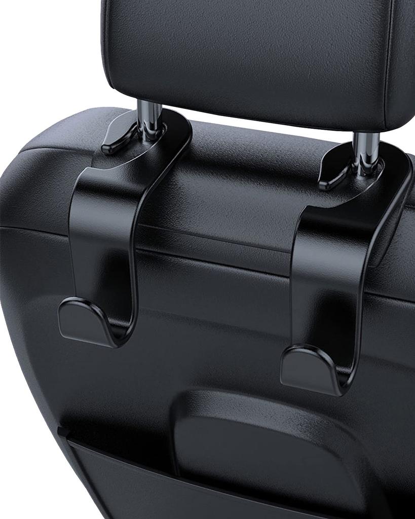 4 Piece Car Storage Organizer for Hanging Handbags (Black)