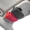 Car-styling Storage Holder Leather Sun Visor Point Pocket Sunshade Bag Organizer Bag IC Card Holder