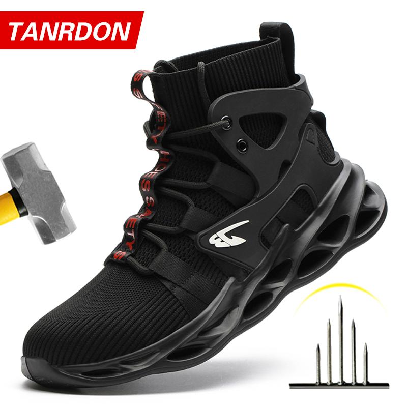 Satın alın Indestructible Man Safety Shoes Light Non Slip Work Sneakers Breathable Shoes Men