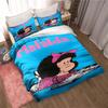 Kawaii Anime Mafalda All Season Twin Bedding Set 3 Piece Comforter Set Bed Duvet Cover Double King Comforter Cover Home Textiles