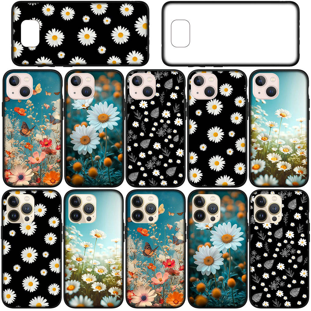 for iPhone 16 15 Xiaomi Redmi Note 14 13 12 11 Pro Max X 16e Samsung Galaxy S25 S24 S23 Moto OPPO Huawei Fashion Fresh Little Daisy Flower Phone Case