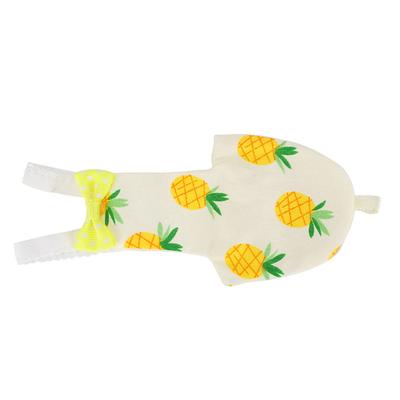 Haustier Vogel Niedliche Windel Kleidung Waschbare Windel Urin Windeln Fluganzug für Mini PapageiL Ananas