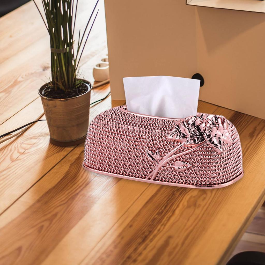 Decorative Tissue Box Holder for Home Car Countertop Elegant Paper Case Cover