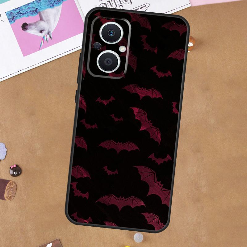 Goth Vampire Bat Gothic Case For OPPO Reno 4Z 5Z 8T 10 11 Pro 11F 5 6 7 8 Lite OPPO Find X5 X6 Pro X2 X3 Neo Cover