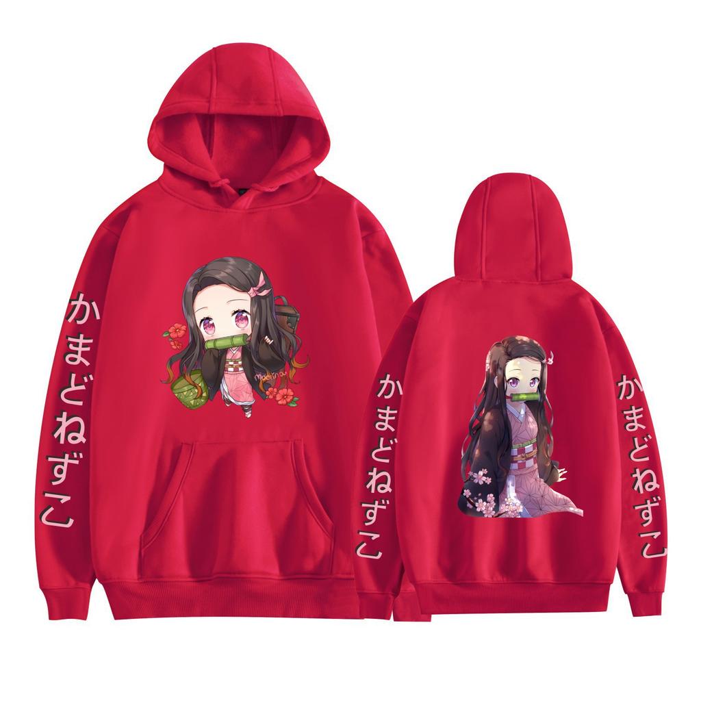 Demon Slayer Autumn/Winter New Thickened Fleece-lined Hoodie Loose Hip Hoodie 0059