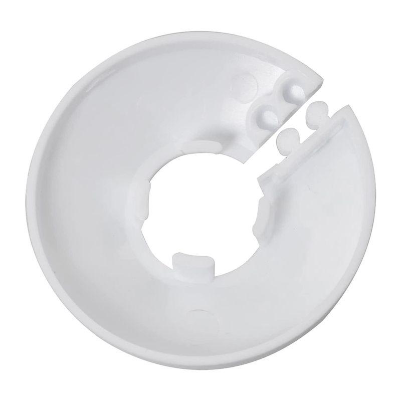 BHBL 20 Pezzi Copertura Decorativa per Tubo dell'Acqua con Flangia da 1/2 Pollice Copertura Tubo Bianca da 16mm Decorazione Tubo a Muro Radiatore
