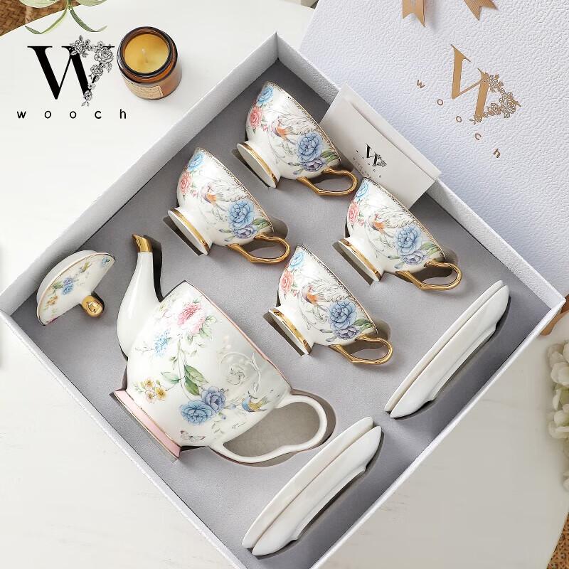 Подарочный набор WOOCH W312 «Сто цветов»: чайник и чашка.