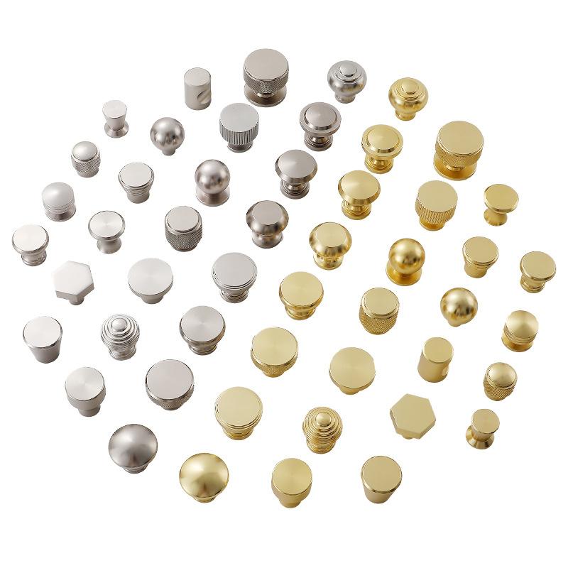 Simplicity Hardware Handles Drawer Cabinet Furniture Kitchen Handles for Cabinet Knob Door Drawer Furniture Kitchen Knob Golden