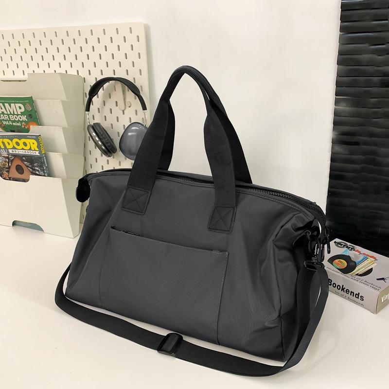 Business trip, short trip bag, female portable man, light large-capacity luggage bag, shoulder messenger sports fitness bag
