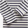 Saint James Kids Long Sleeve Tee Modern Stripe 2066 Ecru Marine
