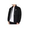 Nike Solid Color Casual Embroidered Logo Stand-Up Collar Jacket Men Outerwear Black DA0004-010