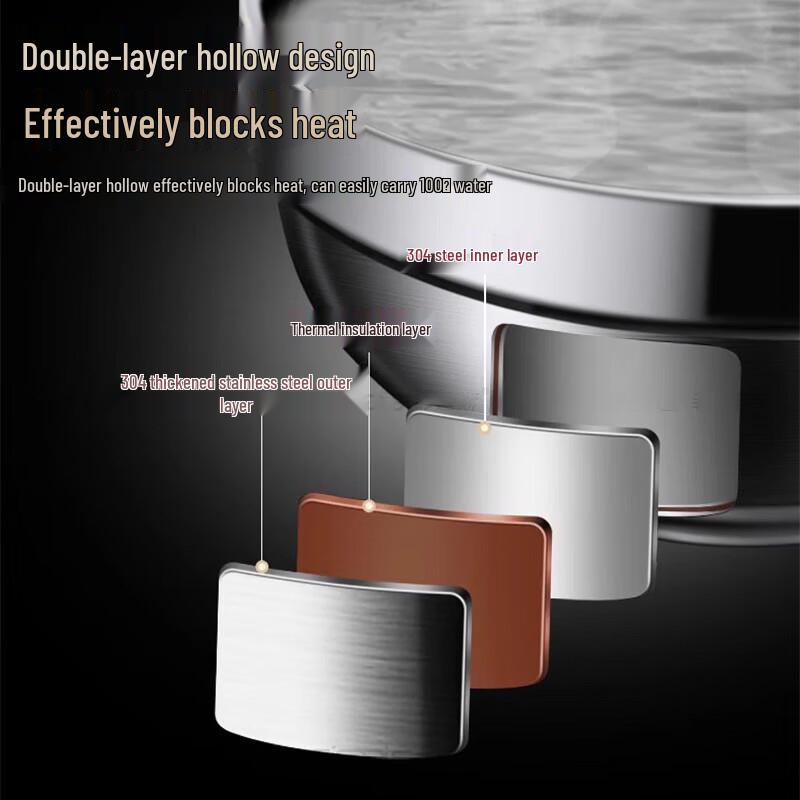 Mingchuxing 304 Stainless Steel Double-Wall Anti-Scald Bowl