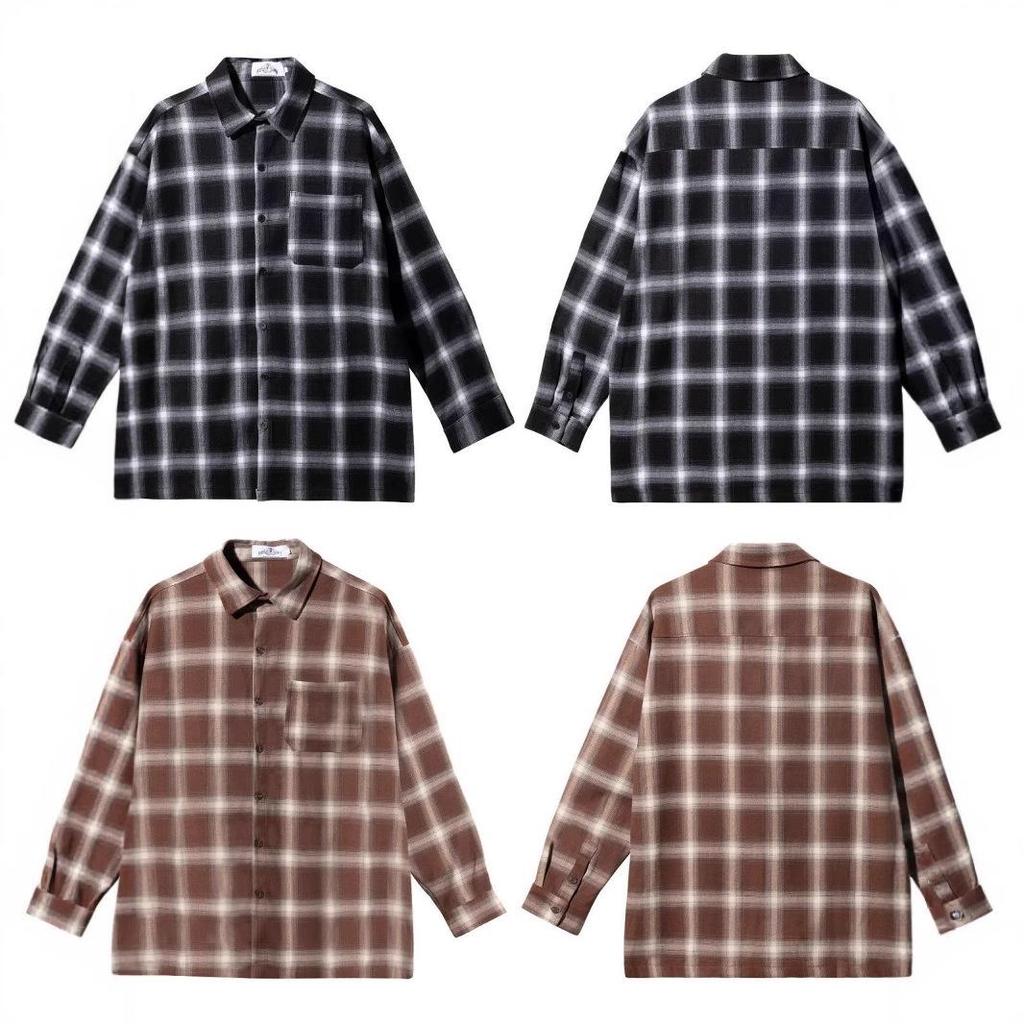 Chicano Classic West Coast Plaid Long Sleeve Button-Down Shirt