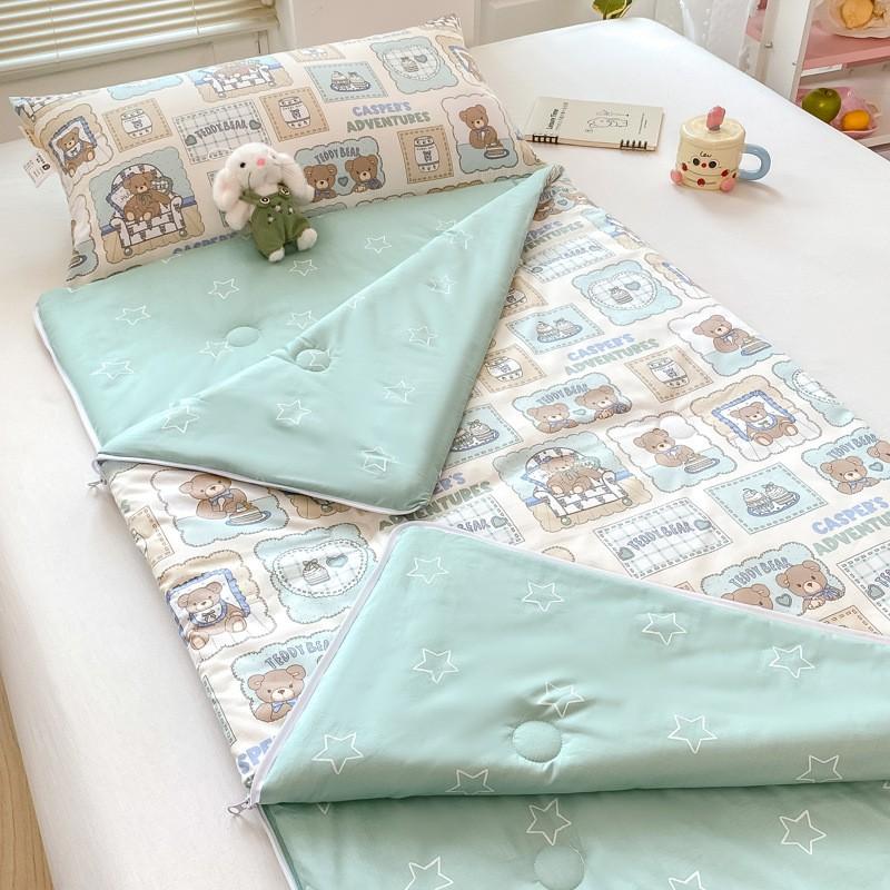 Baby Sleeping Bag Toddler Quilt 2in1 Kindergarten Anti-kick All Season Use