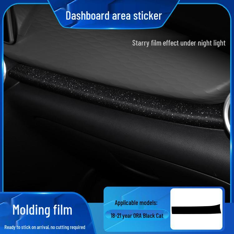 Starry Sky Film for ORA Black/Good Cat Interior Frosted Wrap Sticker Replacement