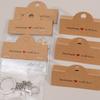 100 Stück Faltbare Handgemachte Liebe Schmuckverpackung Displaykarten Kopf-Anhänger Karton Für Schlüsselanhänger Halsketten Kleinunternehmen