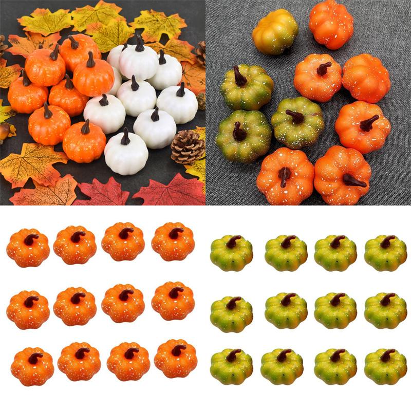 

12 шт. искусственная тыква имитация пенопласта тыква реалистичный овощ для кухни вечеринки украшения реквизит для фотосъемки