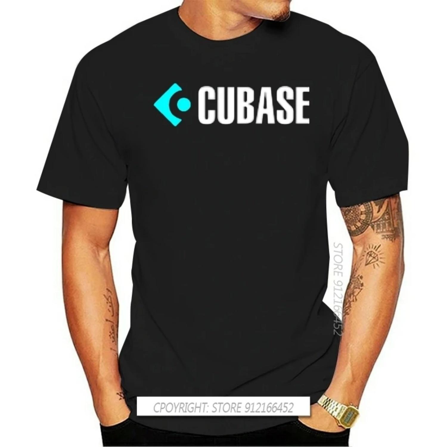 

Футболка Cubase для отдыха Новый стиль Футболка для мужчин Крутая одежда Футболка Персонализированная Унисекс Хип-хоп S чёрный