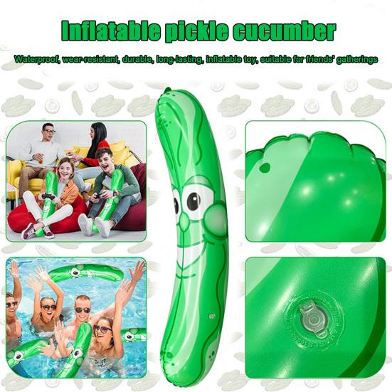 Giant Inflatable Pickle Toy Summer Kimchi Pool Float Fun Kimchi Party Prop Fun Novelty Gifts for Kimchi Lovers