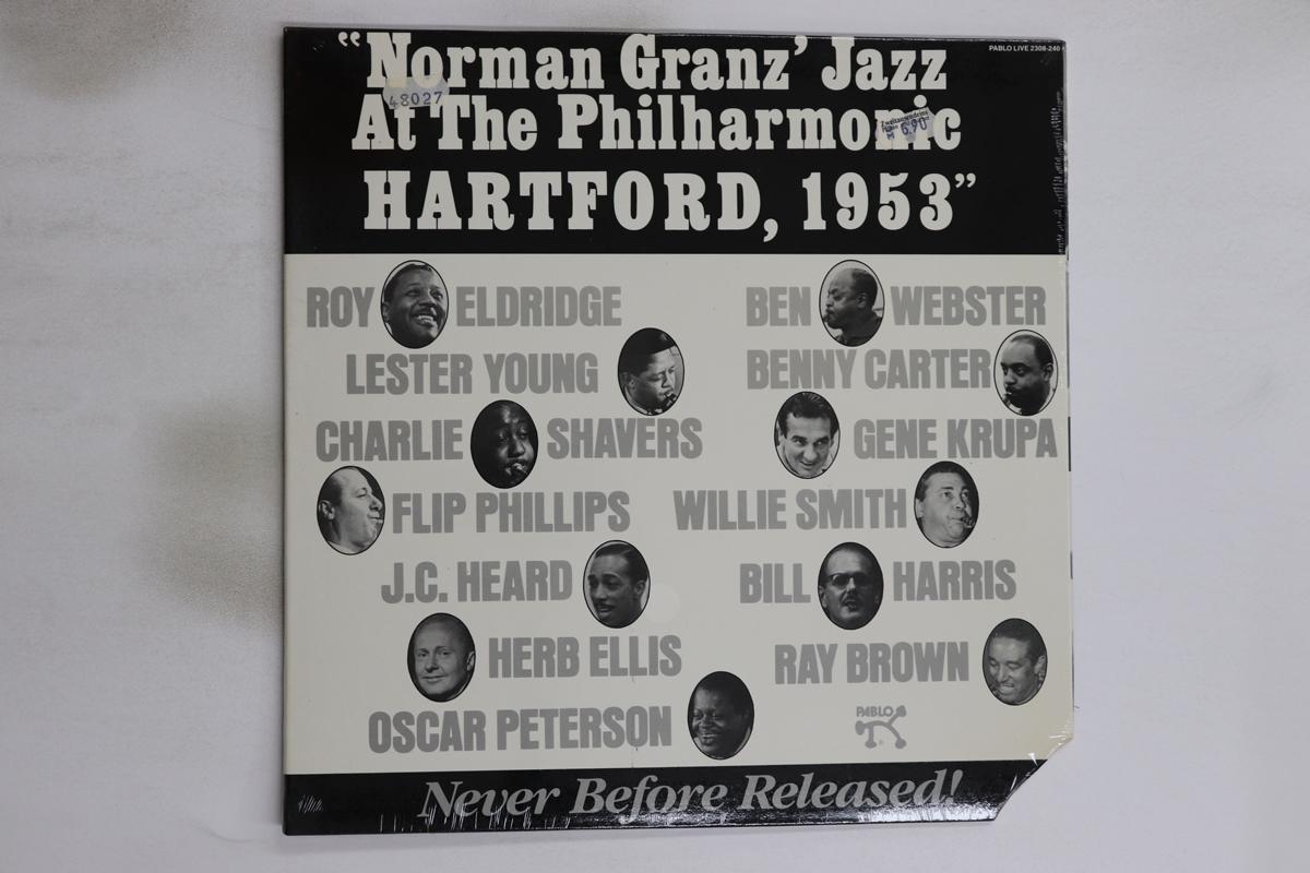 

LP Record OSCAR PETERSON QUARTET, LESTER YOUN - Norman Granz Jazz At The Philharmon 2308240 PABLO RECORDS 1985 US Jazz Used