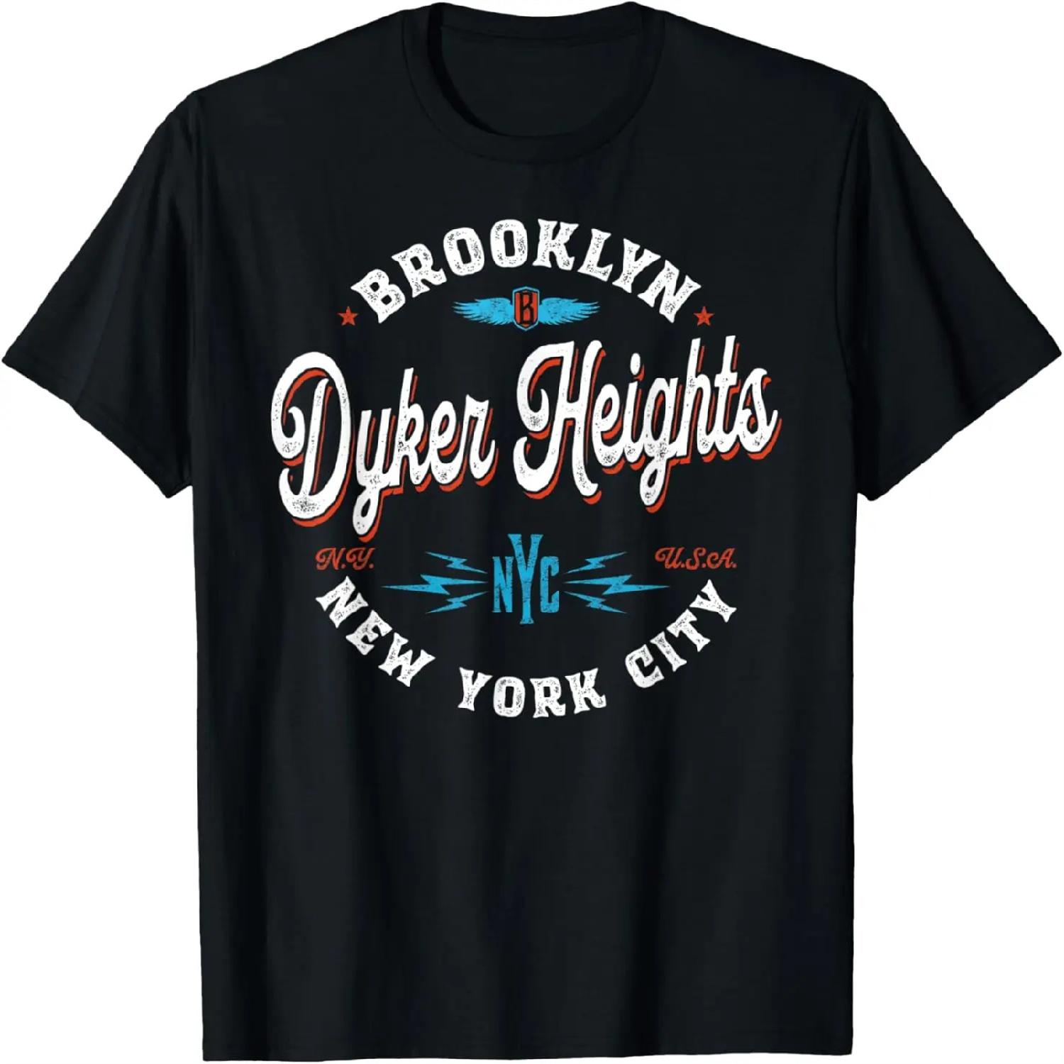 Dyker Heights Brooklyn - New York retro vintage graphic T-Shirt XXXXXL разноцветный