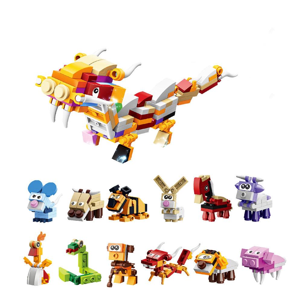 Malé dílky Domácí stavebnice Průhledná hračka mořský život Kompatibilní Lego Puzzle Sestavení Dětský dárek