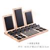 Bamboo and Wood Platform Jewelry Display Stand Ring Earring Necklace Decorative Stand Shopping Mall Home Jewelry Display Bracket