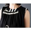 DIMANAF 2026 New Summer Plus Size Women Shirts Tees Casual Loose Blouse Button Sleeveless Lady Tops Pleated Print