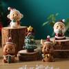 Mini Weihnachtsbaum Weihnachtsmann Kuchendekoration Handwerk Figuren Weihnachtsschmuck Feengarten Zubehör Geschenke Heimdeko